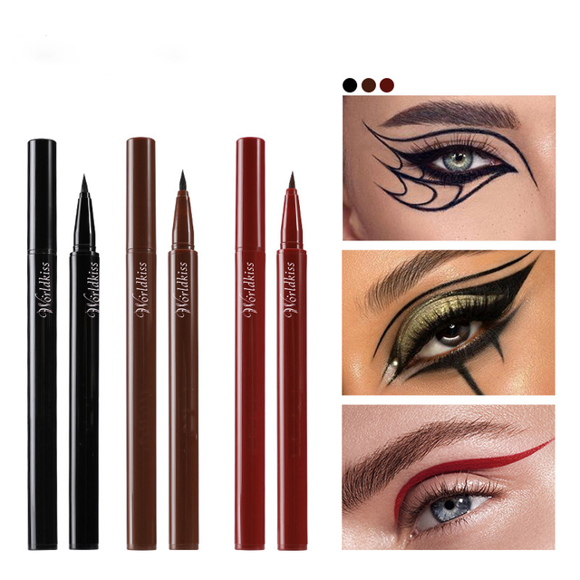 Long-Wear Liquid Eyeliner for Quick Makeup Ladies with Waterproof Formula