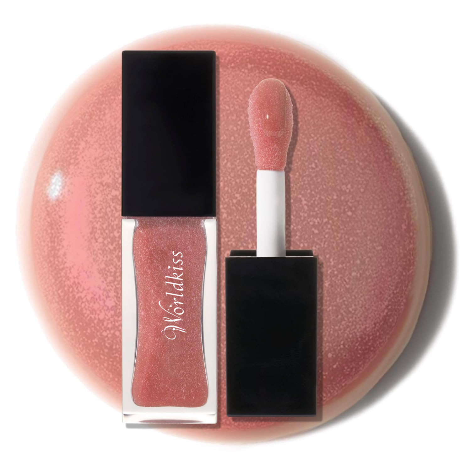 Hydrating shimmer squalane lipgloss with glossy shine and non-sticky formula