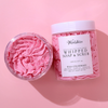 Wild Strawberry Whipped Bath Soap Scrub Exfoliating Cleansing Moisturizing Smoothing Body Cream Soap Custom Processing