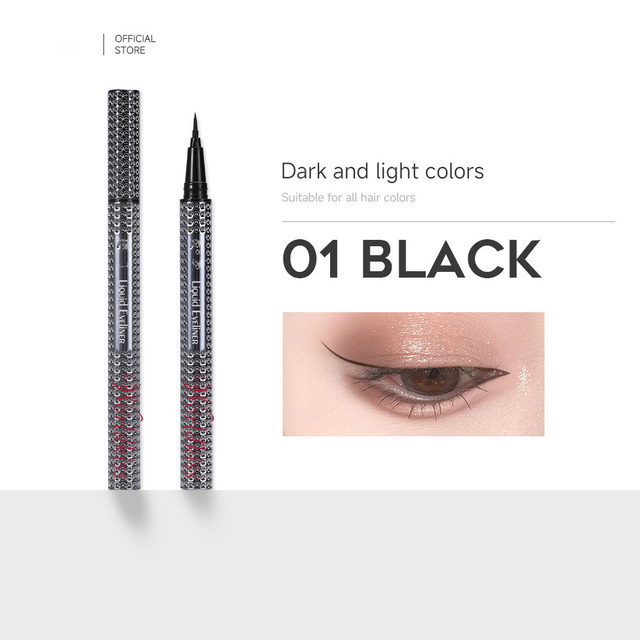 High Pigment Glitter Smooth Drawing Smudge Proof Metallic Eyeliner Pen