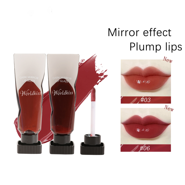 Private Label Lasting Moisturizing Aqua Mirror Lipgloss Cosmetics Without Pulling Dry