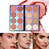 Multi-Function Eyeshadow Palette Also Applying Blusher And Highlighting for Professional Makeup